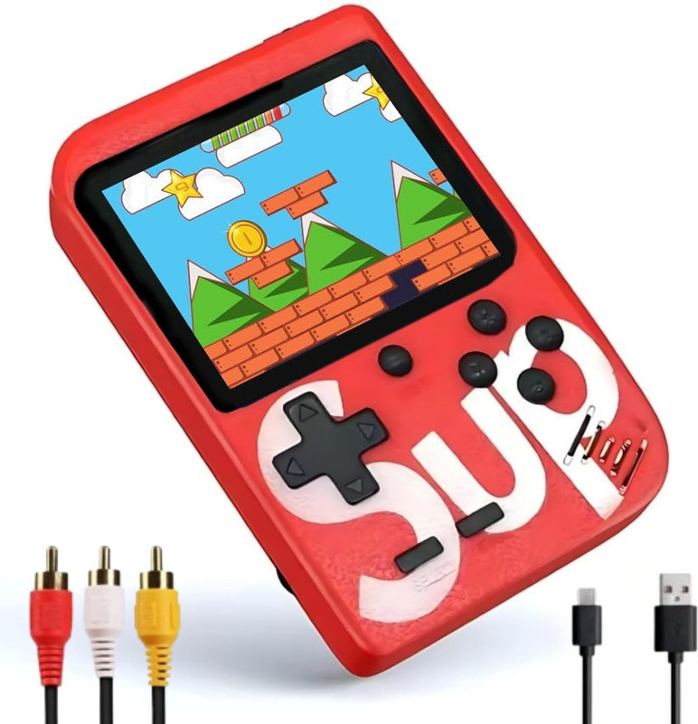 Portable 400 in 1 Video Game + 2m Cable for Charging | Mario, Contra, Circus etc Prime Edition with Full Game, Game and Upgrades Pack, Game Add-On, Game and Map Pack(Code in the Box - for PS3)