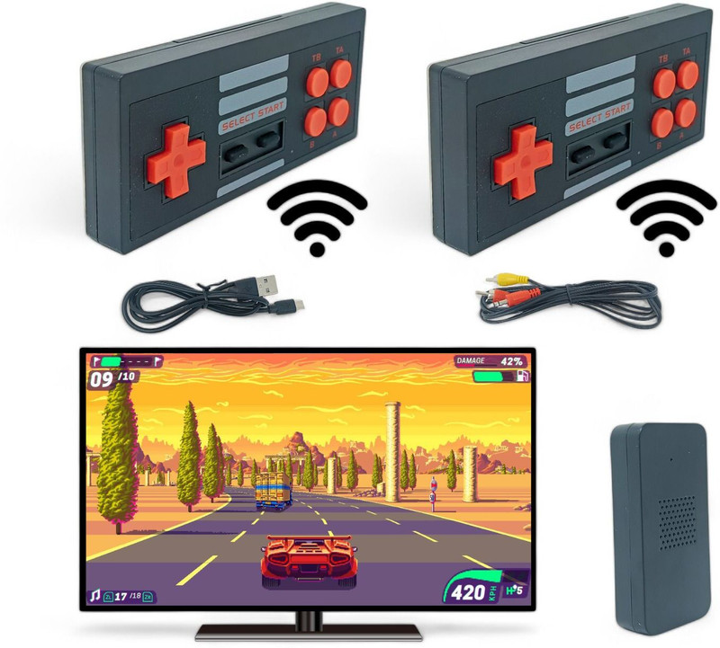 Extreme Mini Game Box Wireless 500+ Built in Classic Tv Video Game Console_04 Xbox 360 Edition with Game and Upgrades Pack(Code in the Box - for Xbox 360 & Xbox One)
