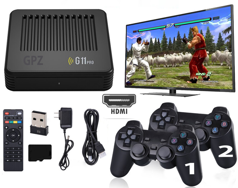 GPZ Video GAME G11 PRO 38000 GAMES RETRO CLASSIC 3D WIRELESS PLUG & PLAY 64GB HD Edition(Code in the Box - for PC)