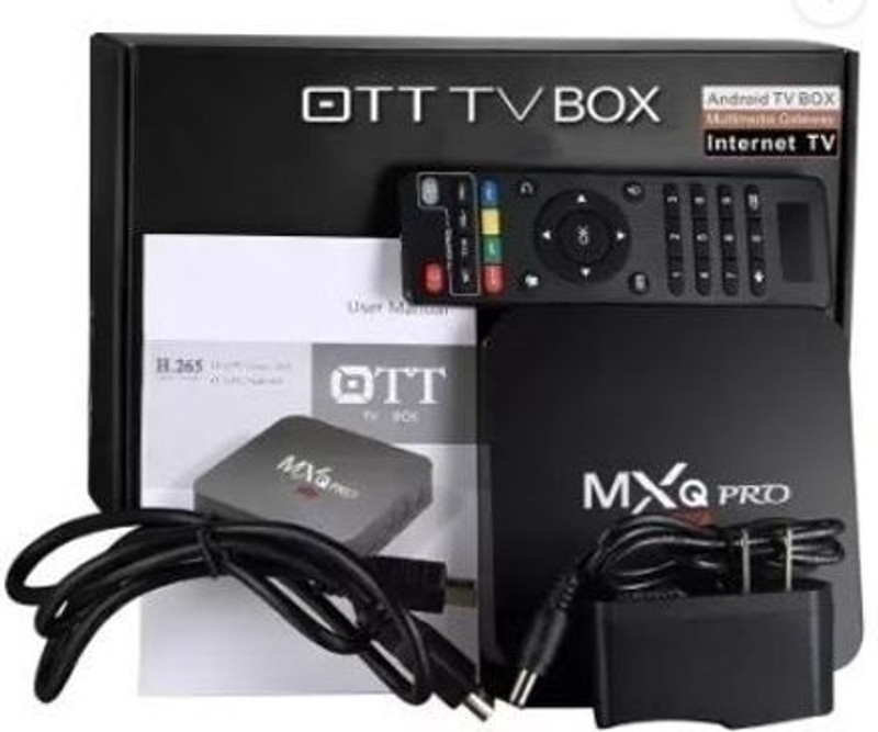 CHG MXQ PRO 5G Android,4K Multimedia Gateway Internet TV Box Media Black Edition(Code in the Box - for Switch)