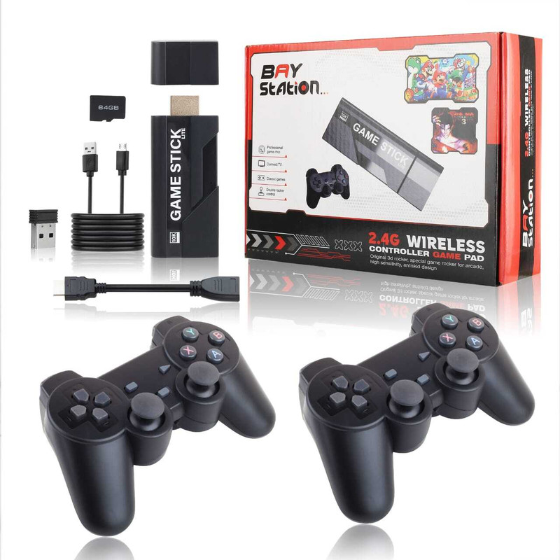 Retro Game Stick 2.4G Wireless Classic Video Gaming Console Motion Controller_D4 5th Anniversary Edition(Code in the Box - for PC)