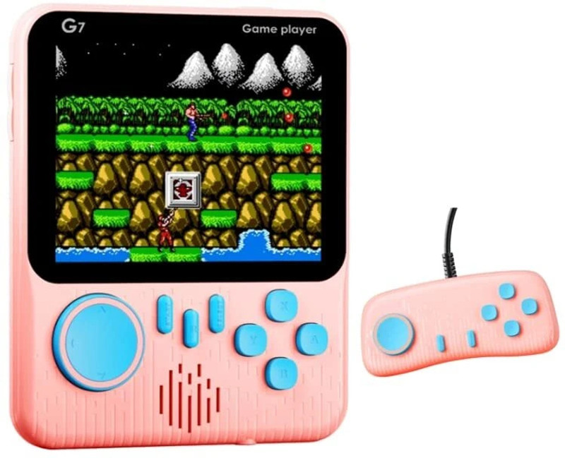G7 With Gamepad Retro Handheld Gaming Console - 666 Classic Games (Multicolor) Special Edition(Code in the Box - for 3DS)