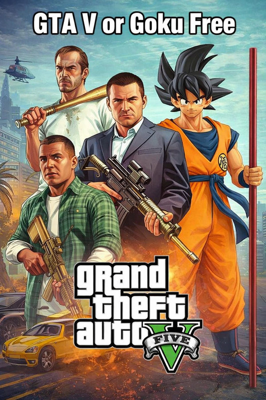 GTA V WITH GOKU FREE GTA V CODE IN PACKAGE PC DIGITAL DOWNLOAD ANIME GOKU FREE Deluxe Edition(Code in the Box - for PC)