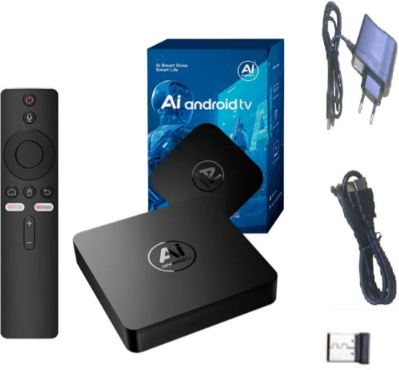 AI Android TV Box – Smart Life 4K Media Player for LED/LCD TVs Academy Edition with Expansion Pack Only(Code in the Box - for Switch)