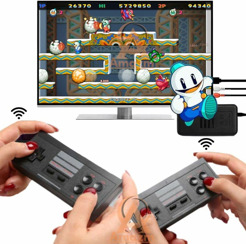 CHG Wireless Game Box ( 620 Games in Built) AV-Out TV Video Game Players Limited Edition(Code in the Box - for PC)