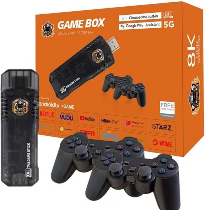 Retro Gaming Delight: Dual System 20000+ Games Stick for Game Box 8k Ultra HD Limited Edition(Code in the Box - for PC)
