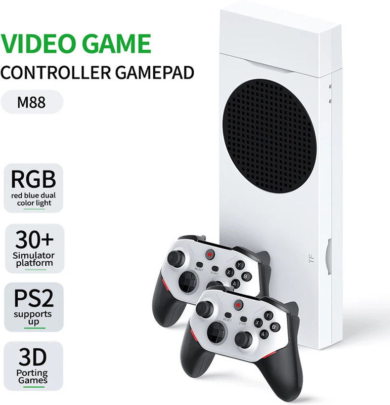 M88 Game Stick 4K HDMI Console with 20000+ Retro Games , 30+ Emulators Limited Edition(Code in the Box - for 3DS)