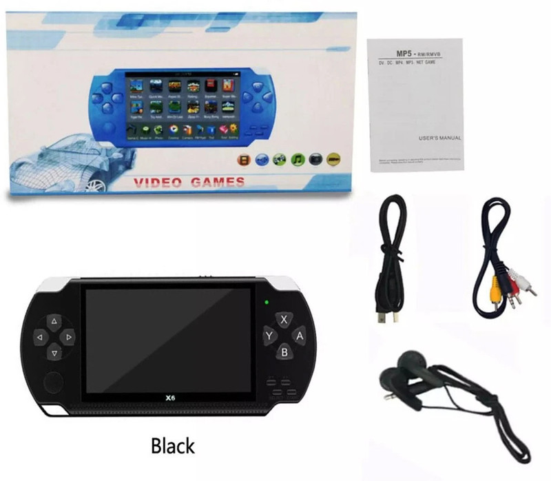TSW GB_iN100-1 MP4 PLAYER WITH 10000 GAMES INCLUDED 8 GB Special Edition(Code in the Box - for PSP)