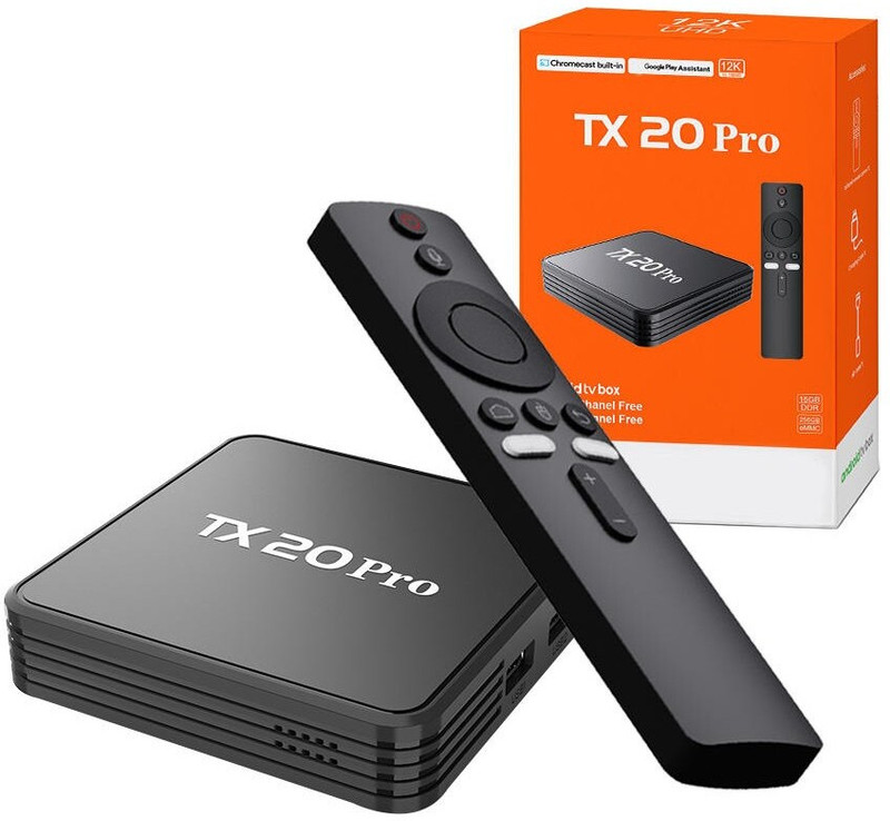 Tx20 Pro Set Top Box Tv Digital Certified 4k Smart Android Tv Box Complete Edition with Expansion Pack Only(Code in the Box - for PC)