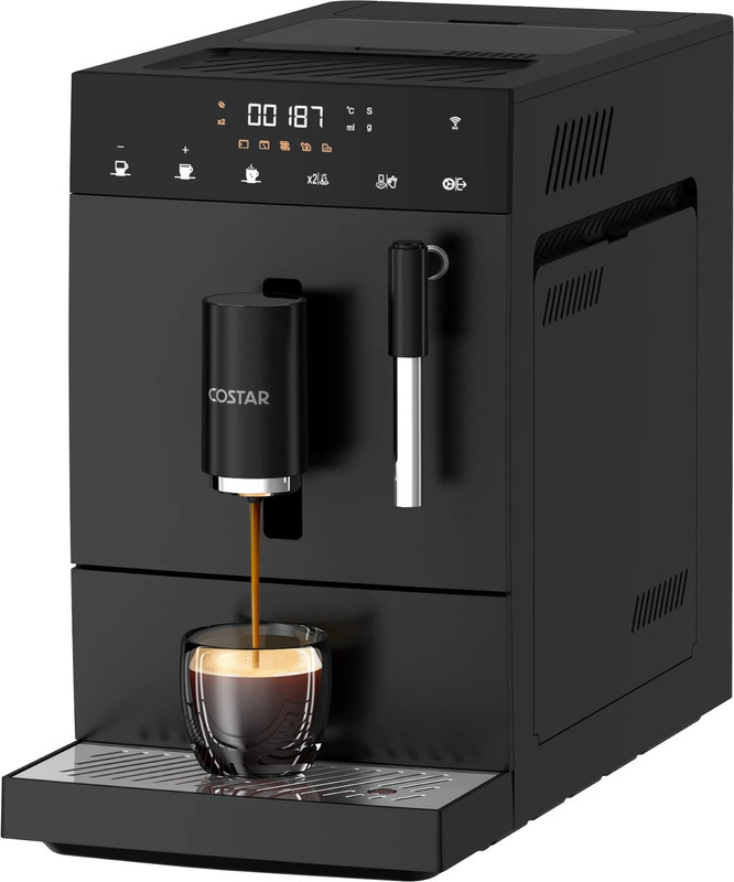 Costar 19Bar, One-Touch Brew, Auto Bean Grinder, Fully Automatic 8 Cups Coffee Maker(Black)
