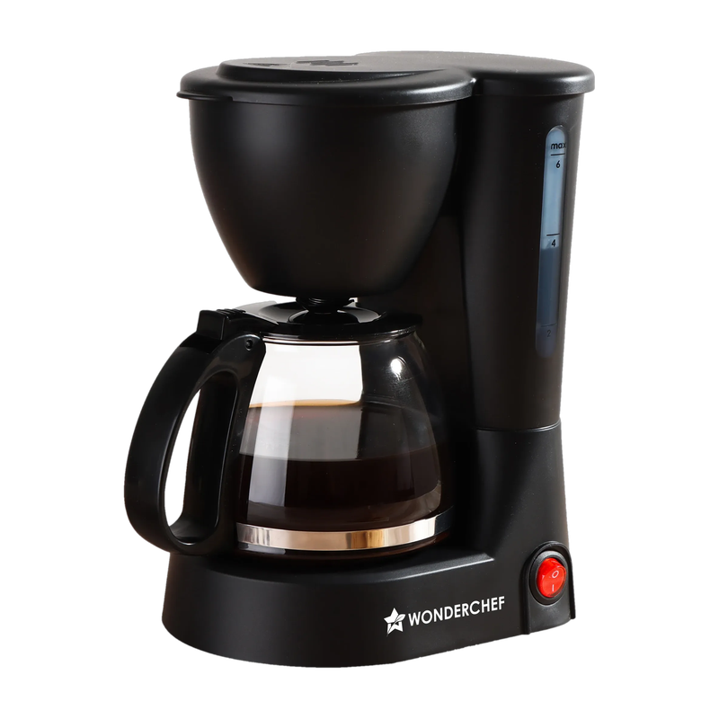 WONDERCHEF Swift Brew Anti-Drip System | Keep Warm Plate | Borosilicate Glass Carafe | Compact Design | 2-Year Warranty |...