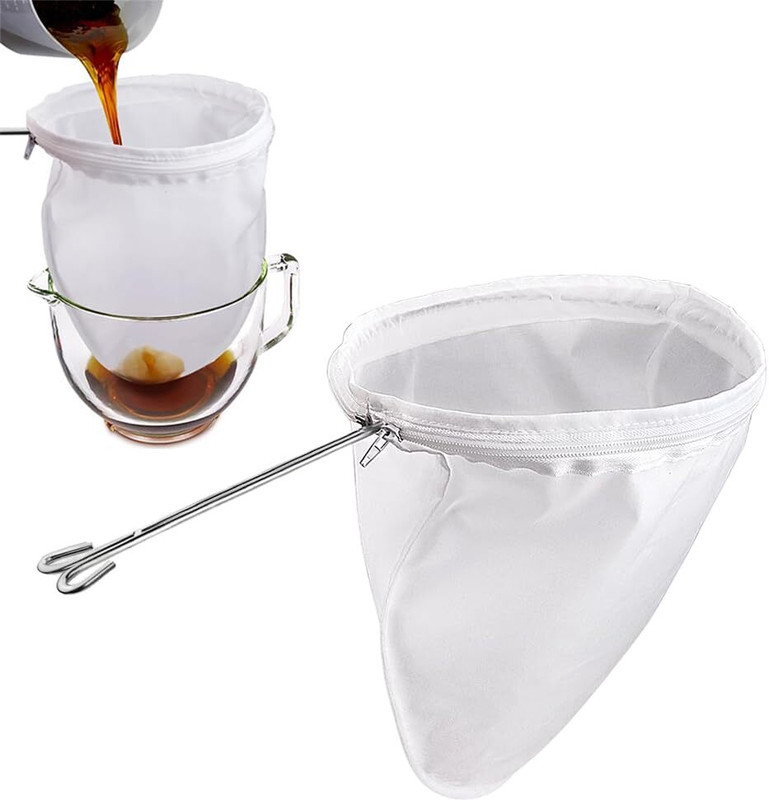 HASTHIP Reusable Nut Milk Bag Thai Tea Strainer Cheesecloth Tea Strainer(Pack of 1)