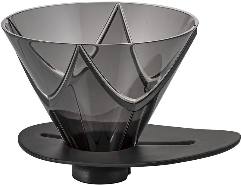 Zibuyu Plastic V60 Coffee Dripper Heat Resistant Pour Over Brewer Indian Coffee Filter(600 ml)