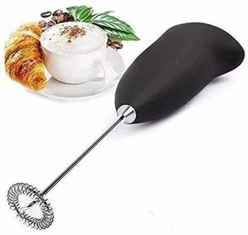 apsarakitchen 50 W Handheld Milk Coffee Frother-Electric Kitchen Gadget Battery Operated Coffee Maker(Black)