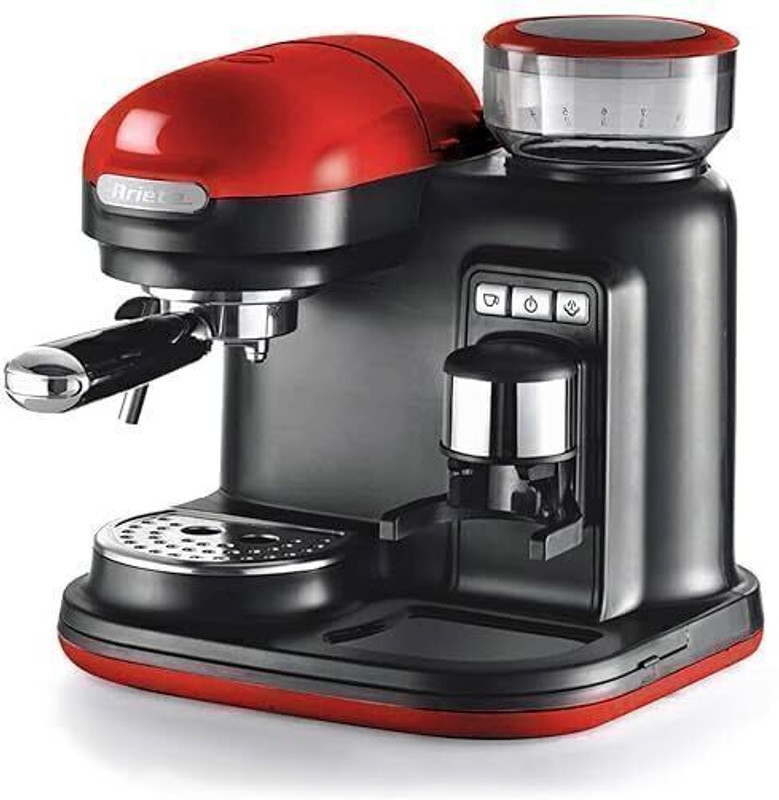 ARIETE Ariete1318Moderna 50 Cups Coffee Maker(Black, Red)