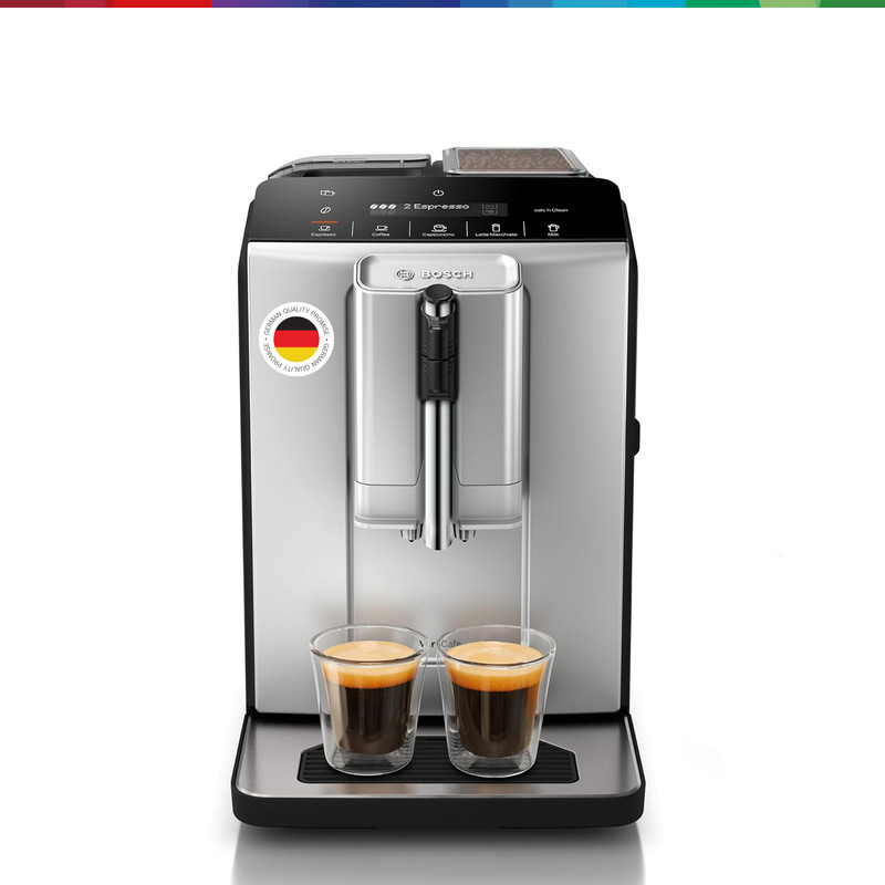 BOSCH TIE20301IN VeroCafe Series 2 Fully Automatic 20 Cups Coffee Maker(Silk Sliver)