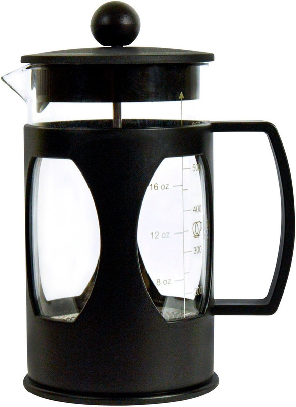 THE BEAN CO French Press Coffee Maker (350 ML) | 3 Level Filteration 2 Cups Coffee Maker(Black)