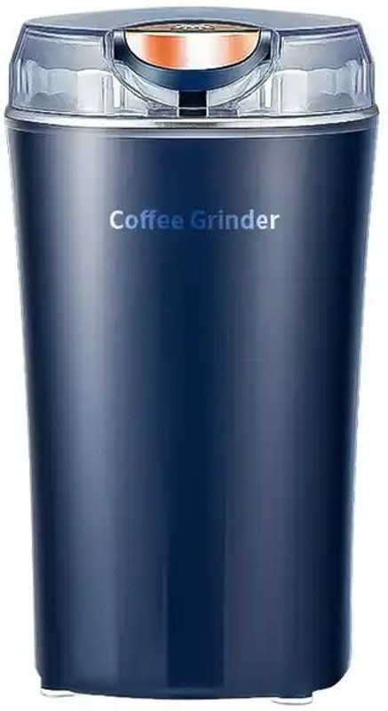 QUBE Lifestyle Electric Dried Spice and Coffee Grinder, Portable Nuts Grinder Personal Coffee Maker(Blue)