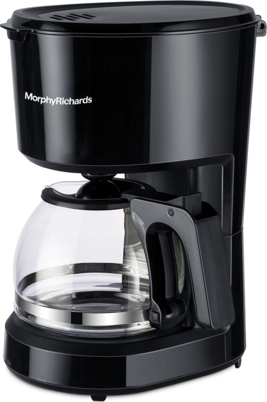 Morphy Richards Europa Anti-Drip Function|Dry Heat Protection|Warming Plate|2 Years Product Warranty 6 Cups Coffee Maker(Black)