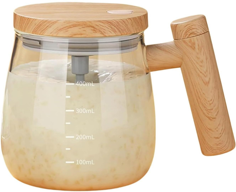 cozycraf Electric High Speed Mixing Cup 400ML | Self Stirring Coffee Mug 4 Cups Coffee Maker(Brown)