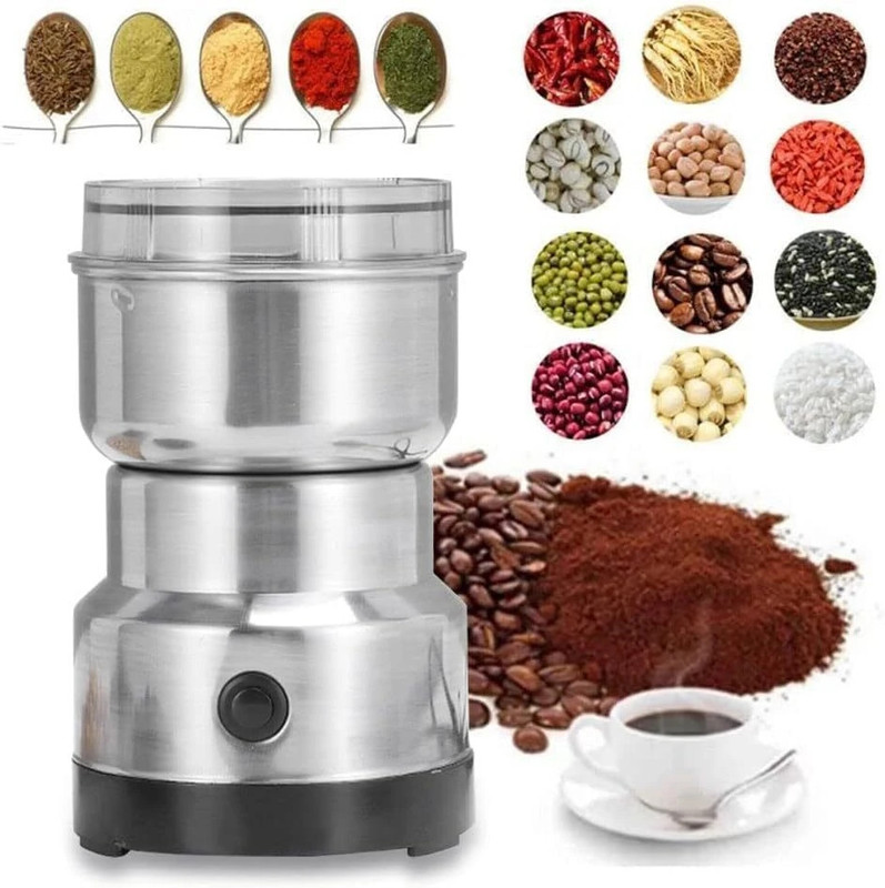 Verona Household Electric Cereals Grain Grinder Coffee Bean Personal Coffee Maker(steel)