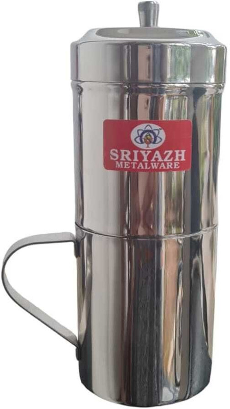 SRIYAZH SOUTH INDIAN COFFEE FILTER 6 Cups Coffee Maker(2-6 CUPS, 250 ML, Silver)