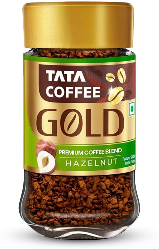 Tata Coffee Gold Premium Blend, Full Bodied Taste & Rich Aroma Instant Coffee(50 g, Hazelnut Flavoured)