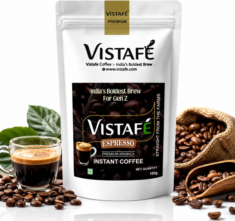 VISTAFE Black Reserve Espresso Instant Coffee(100 g, Pure Flavoured)