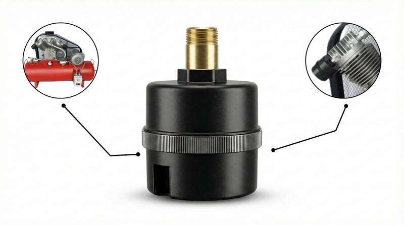 THEREALREYAZ Air Compressor Air Filter Coil Spring Compressor