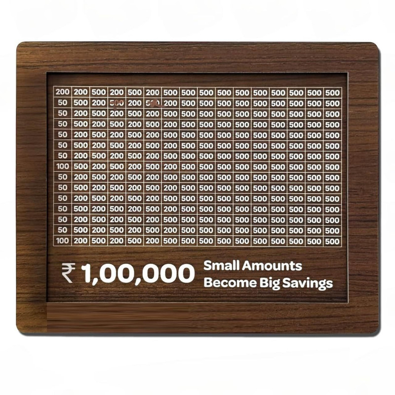 Zesty SMALL MONEY BANK Wooden Money Clip(Brown)