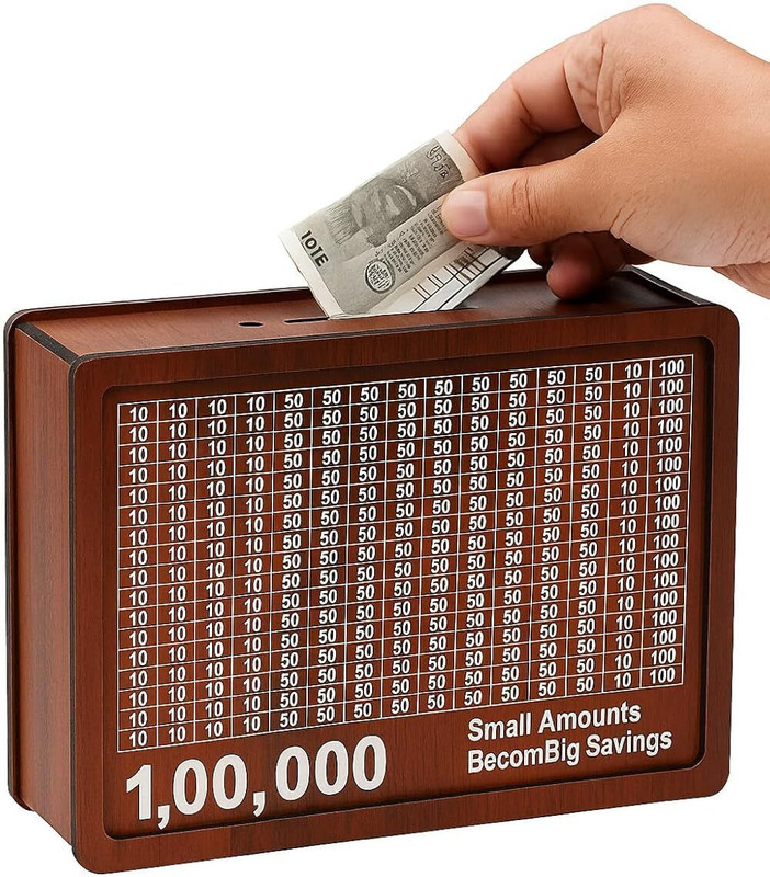SMPRKA Money Saving Box 100000 Rupees Cash Box(1 Compartments)