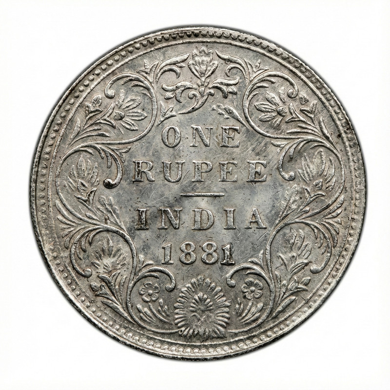showify One Rupee 1862 Victoria Queen, British India Silver-plated old Coin Variant Medieval Coin Collection(1 Coins)