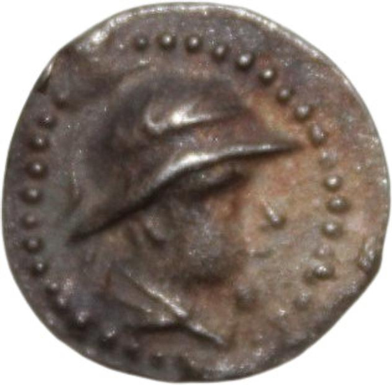 newway Indo Greek - Bactria, AR Obol Helmeted Type Old Small Coin (Less Than 1 Gm.) Ancient Coin Collection(1 Coins)