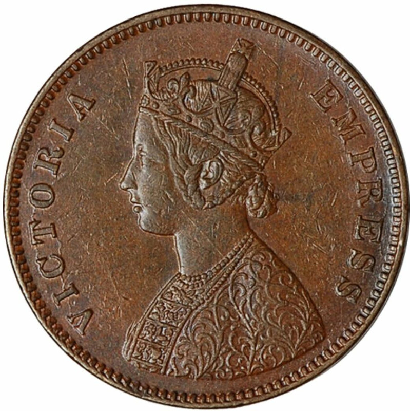 oldcoin 1877 Half Anna Victoria Queen Medieval Coin Collection(1 Coins)