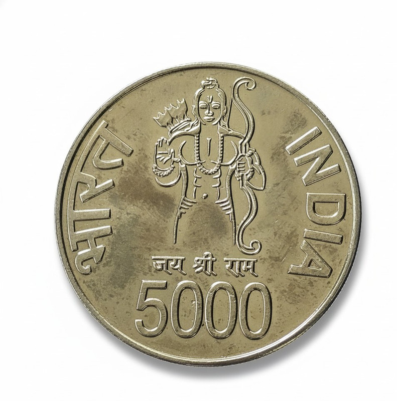 Eforest Rare 5000 Rupee Khatu Shyam Ji Coin Medieval Coin Collection(1 Coins)