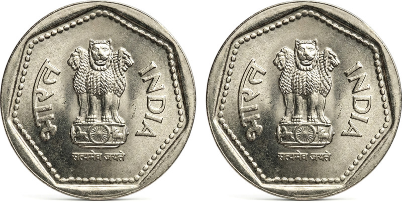 TryOnline Both Side Same Error 1 Rupee, India old Fancy Small Coin Medieval Coin Collection(1 Coins)