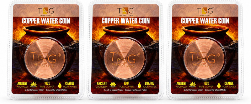 Thenextgold TNG Copper Water Coin Trio Pack Modern Coin Collection(3 Coins)