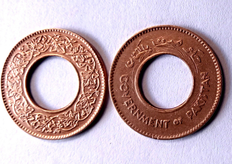Naaz Rare Collection Old 1945 - 48 Lahore Mint Rare Coin Ancient Coin Collection(2 Coins)
