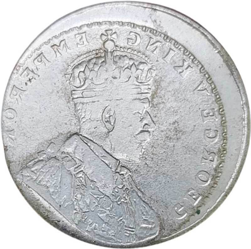 rbf RARE VERY RARE GEORGE V KING LUCKY ERROR SILVAR ONE RUPEE COIN Medieval Coin Collection(1 Coins)