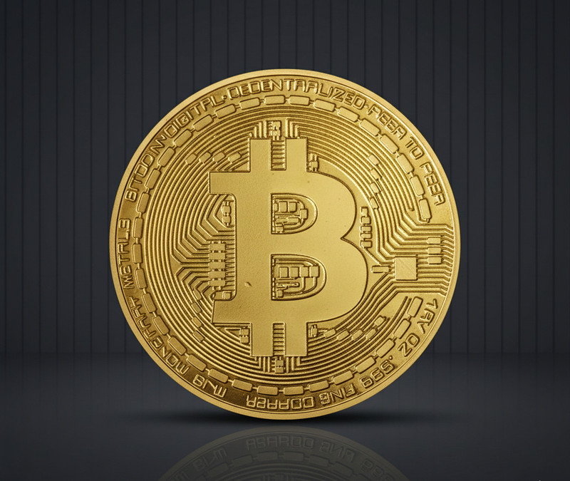 Hop n Shop 24Kt Gold Plated Bitcoin Crypto Currency Gold Coin Ancient Coin Collection(1 Coins)