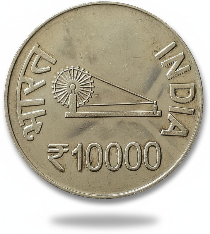 Eforest Rare 10000 Rupees Rabindranath Tagore Coin Medieval Coin Collection(1 Coins)