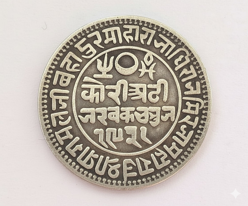 Eforest 1875 Princely state of Kutch 2-1/2 Kori - Victoria [Pragmalji II] Ancient Coin Collection(1 Coins)
