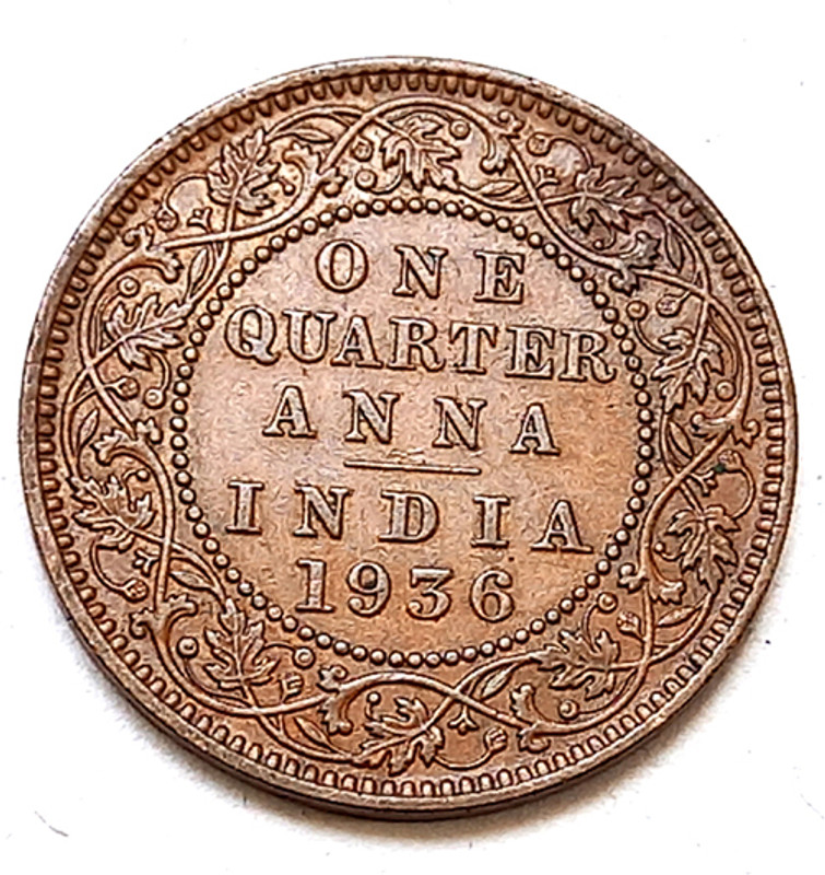 Hariom 1917-18-19-24-25-29-35-36 1 ANNA GEORGE V KING BRITISH INDIA 8 COPPER COINS Ancient Coin Collection(8 Coins)