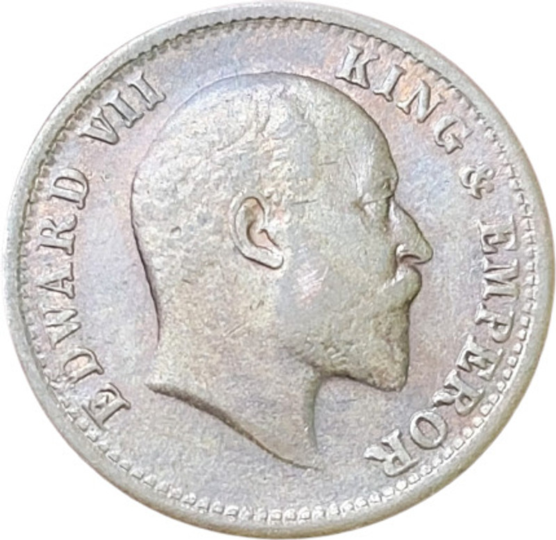rbf LUCKY ERROR 1/2 Pice - Edward VII King & Emperor 1904 Copper British India Coin Medieval Coin Collection(1 Coins)