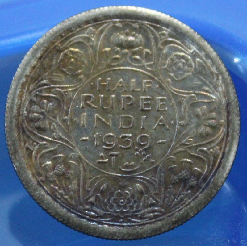 Eshop Half Rupee (1939) British India Collectible Old Rare Coin Medieval Coin Collection(1 Coins)