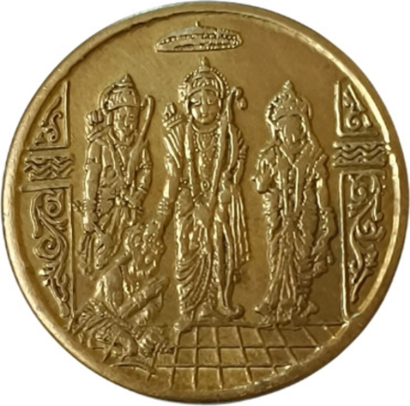 NOBLE COLLECTIONS 20 Gram Ram Darbar Copper Temple Token Coin | Collectible & Worship Coin Modern Coin Collection(1 Coins)