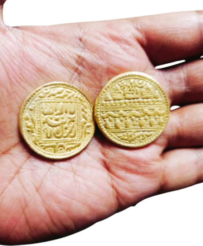365 Degree Set of 2 Antique rare Brass Coins for collections Ancient Coin Collection(2 Coins)
