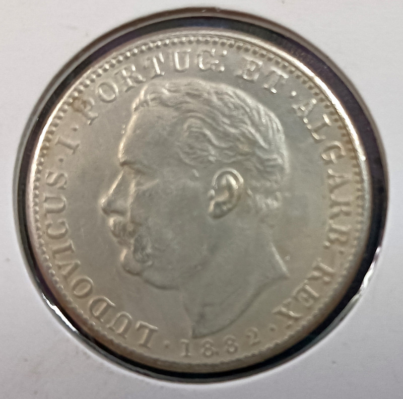 rbf Very Very Rare Portugueza India Uma Rupia 1882 Silver Coin High Grade Medieval Coin Collection(1 Coins)