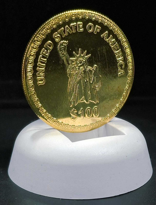 Vkcoins AMERICA $100 CHRISTIANO RONALDO FOOTBALL TYCOON - GOLD PLATED Medieval Modern Coin Collection(1 Coins)