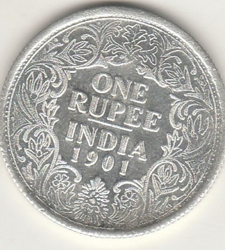 UNIQUE HERITAGE GALLERY ONE RUPEE VICTORIA QUEEN-1901 Medieval Coin Collection(1 Coins)